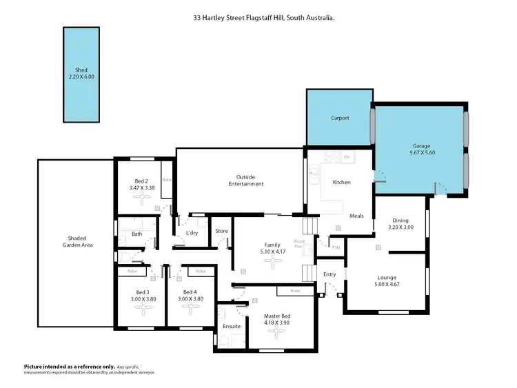 Floorplan of Homely house listing, 33 Hartley Street, Flagstaff Hill SA 5159