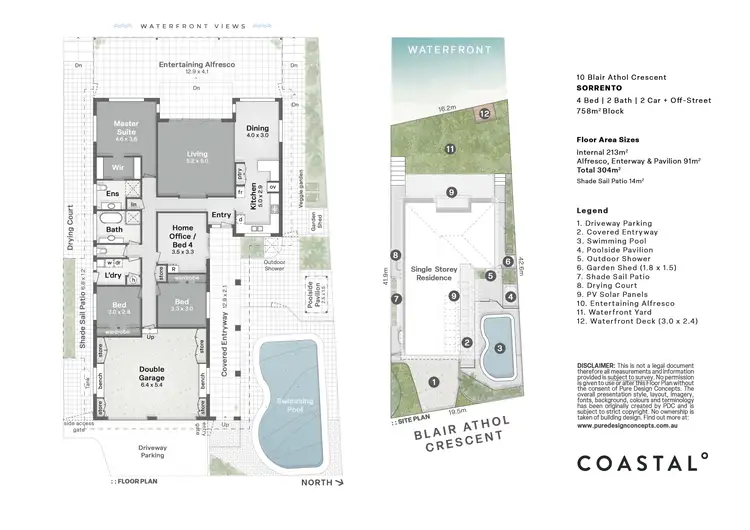 Floorplan of Homely house listing, 10 Blair Athol Crescent, Sorrento QLD 4217