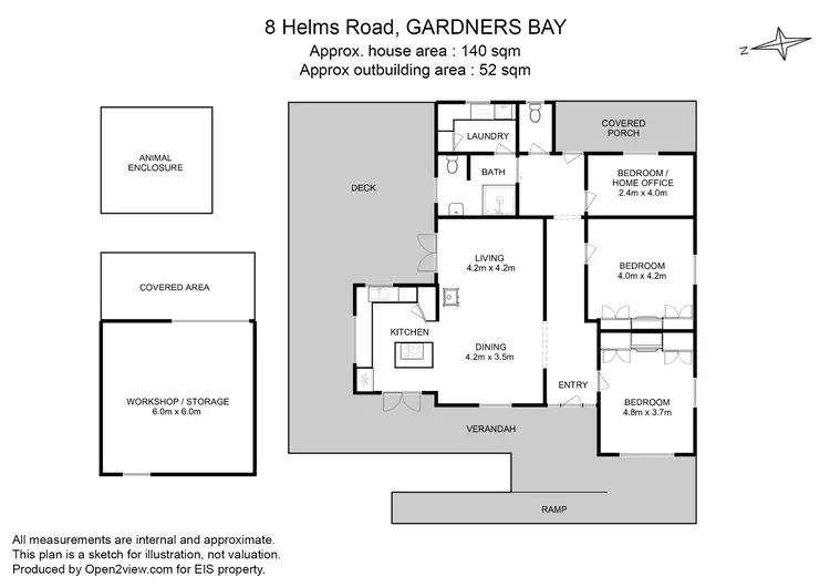 Floorplan of Homely house listing, 8 Helms Road, Gardners Bay TAS 7112