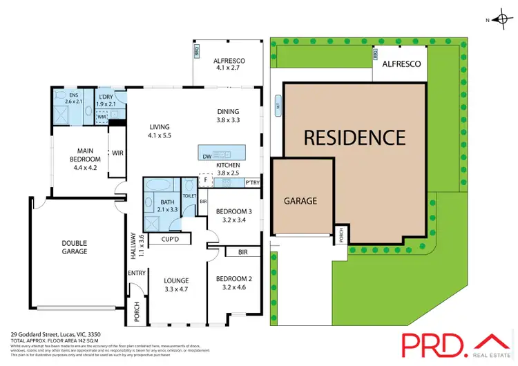 Floorplan of Homely house listing, 29 Goddard Street, Lucas VIC 3350