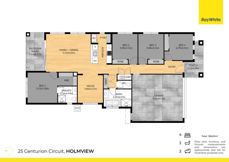 Floorplan of Homely house listing, 25 Centurion Circuit, Holmview QLD 4207