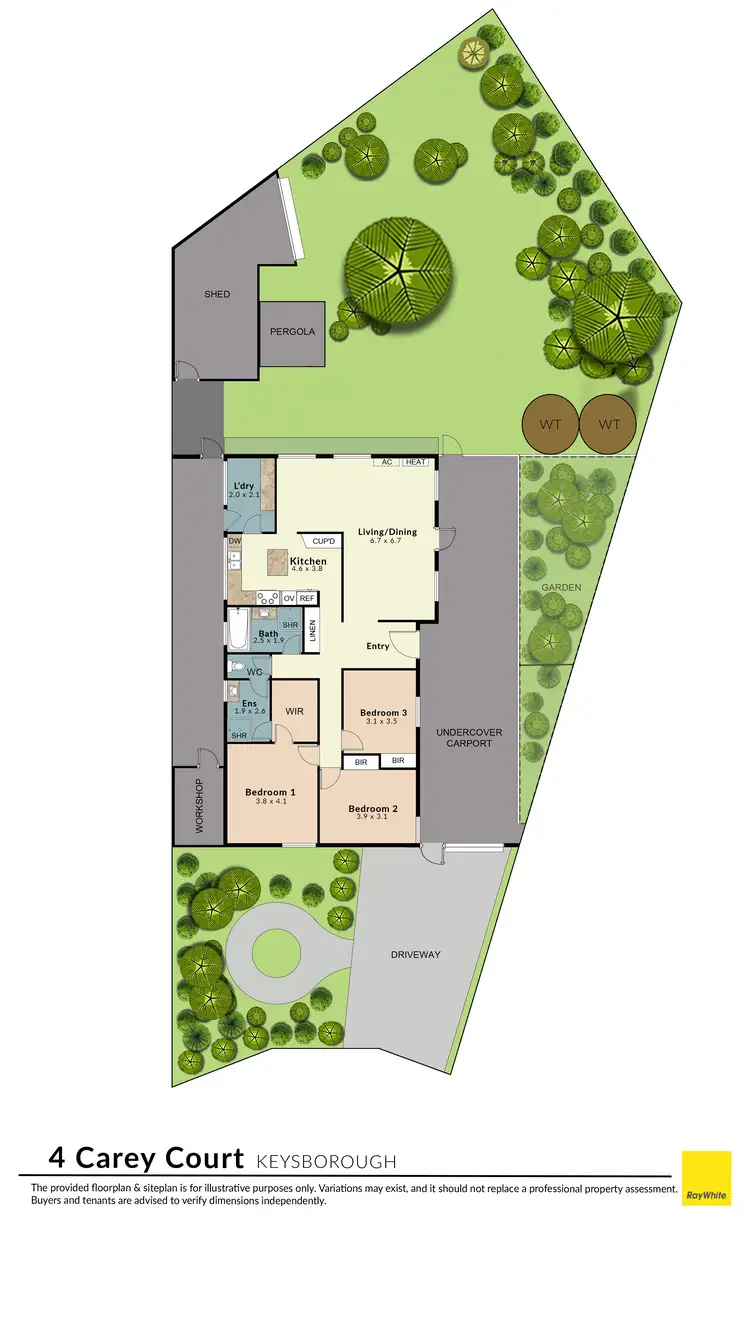 Floorplan of Homely house listing, 4 Carey Court, Keysborough VIC 3173