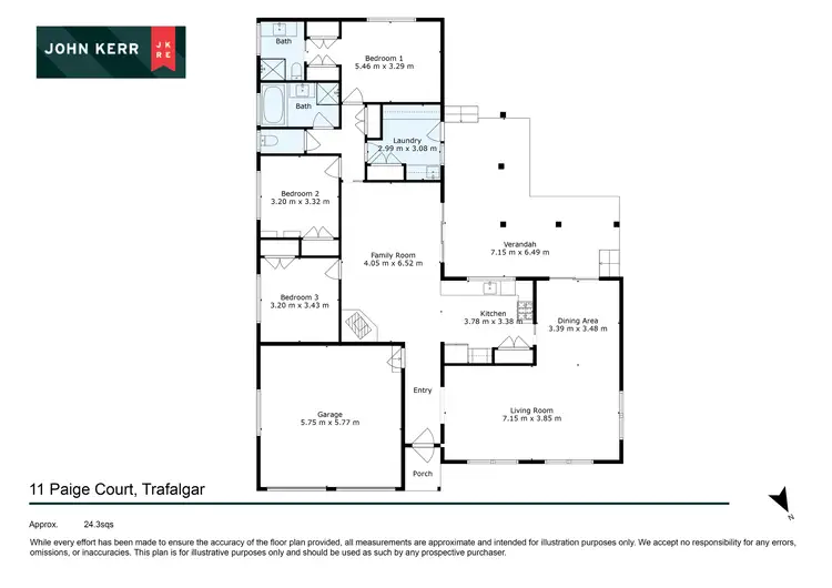 Floorplan of Homely house listing, 11 Page Court, Trafalgar VIC 3824