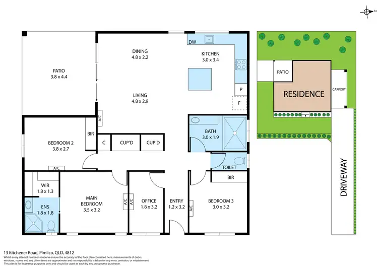 Floorplan of Homely house listing, 13A Kitchener Road, Pimlico QLD 4812