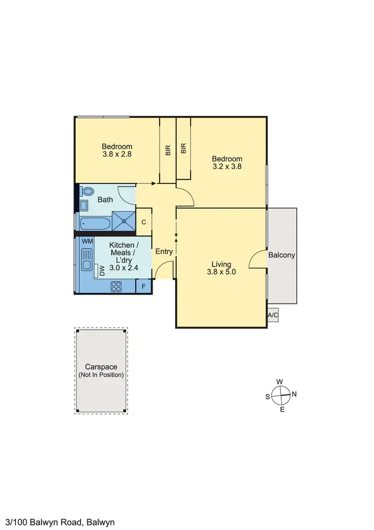 Floorplan of Homely apartment listing, 3/100 Balwyn Road, Balwyn VIC 3103
