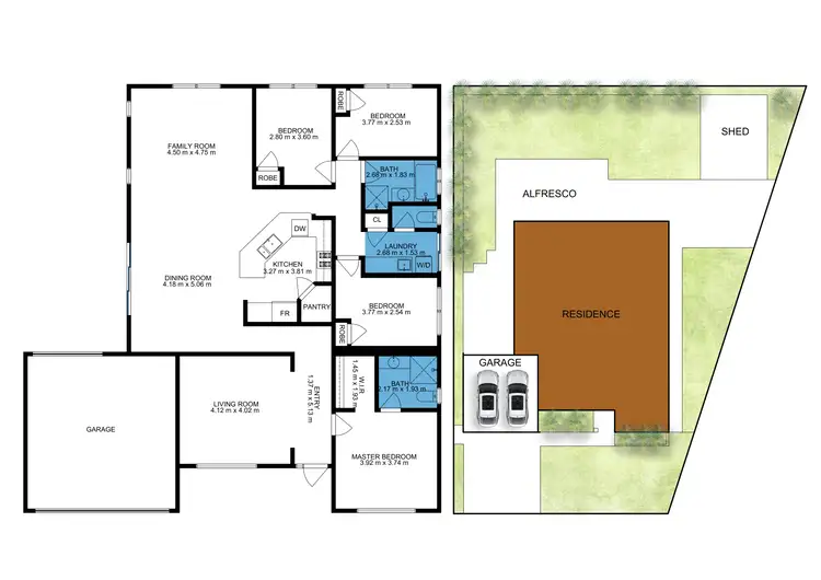 Floorplan of Homely house listing, 51 Pomera Drive, Byford WA 6122