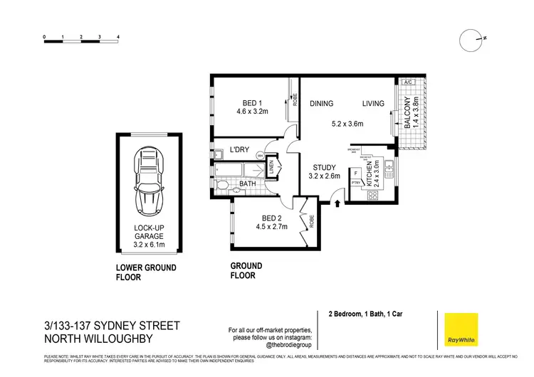 Floorplan of Homely apartment listing, 3/133-137 Sydney Street, Willoughby NSW 2068