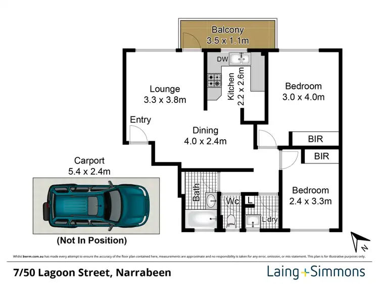Floorplan of Homely unit listing, 7/50 Lagoon Street, Narrabeen NSW 2101