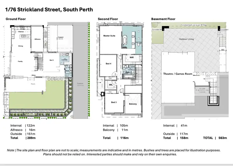 Floorplan of Homely house listing, 1/76 Strickland Street, South Perth WA 6151