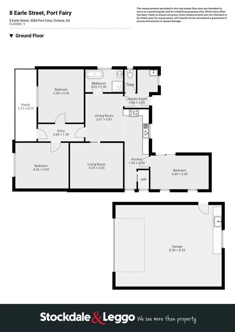 Floorplan of Homely house listing, 8 Earle, Port Fairy VIC 3284