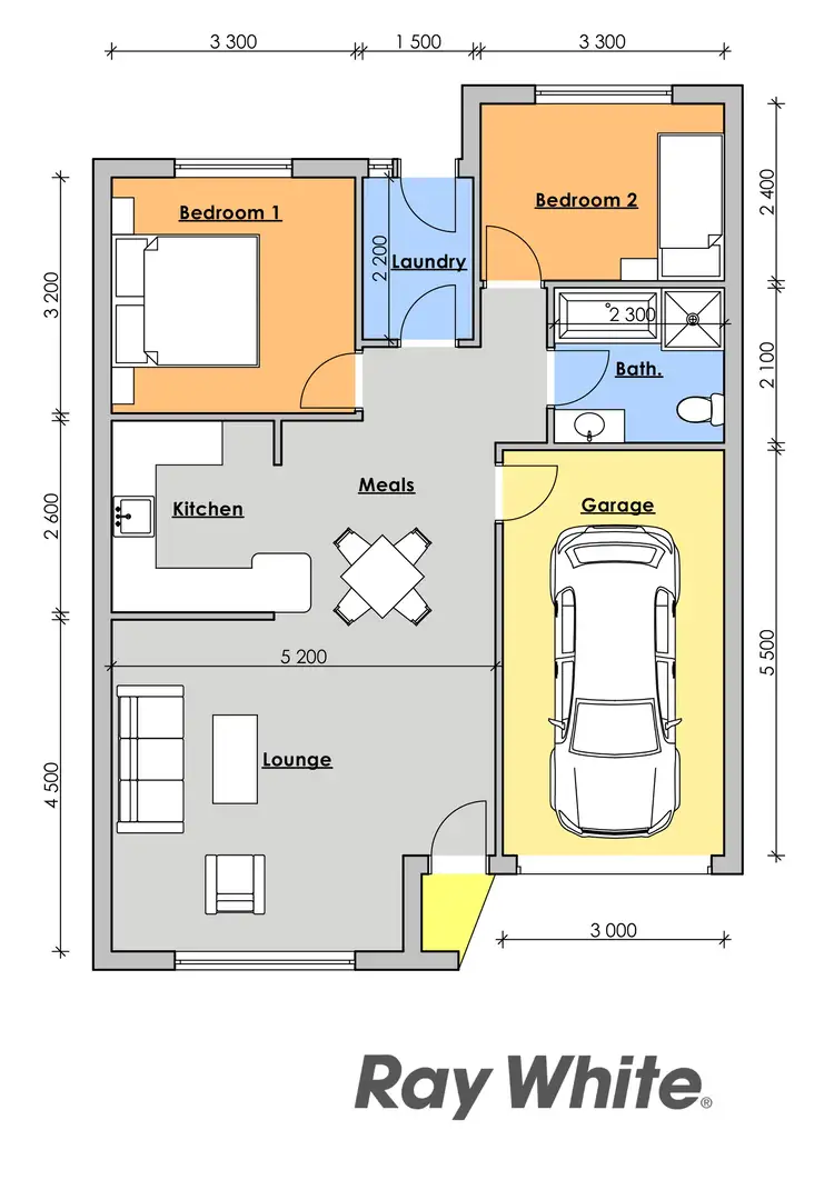 Floorplan of Homely unit listing, 5/28 Stevenson Street, Taree NSW 2430