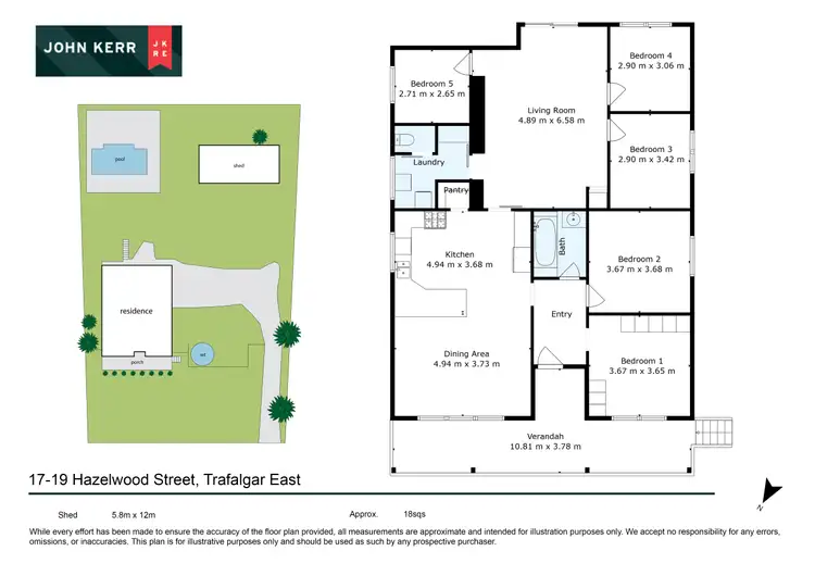 Floorplan of Homely house listing, 17-19 Hazelwood Street, Trafalgar East VIC 3824