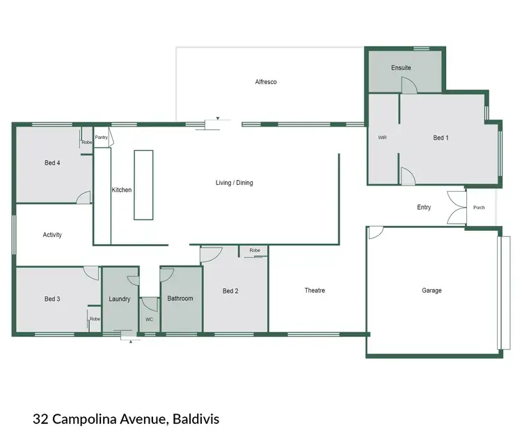Floorplan of Homely house listing, 32 Campolina Avenue, Baldivis WA 6171