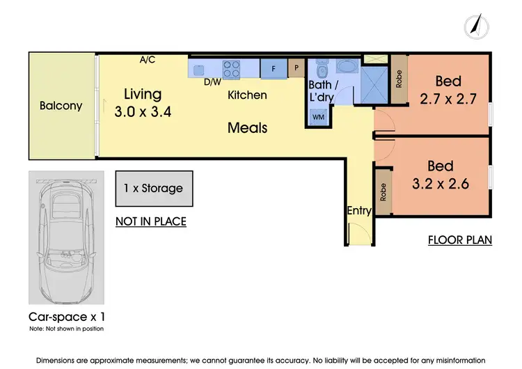Floorplan of Homely apartment listing, 305/710 Station Street, Box Hill VIC 3128