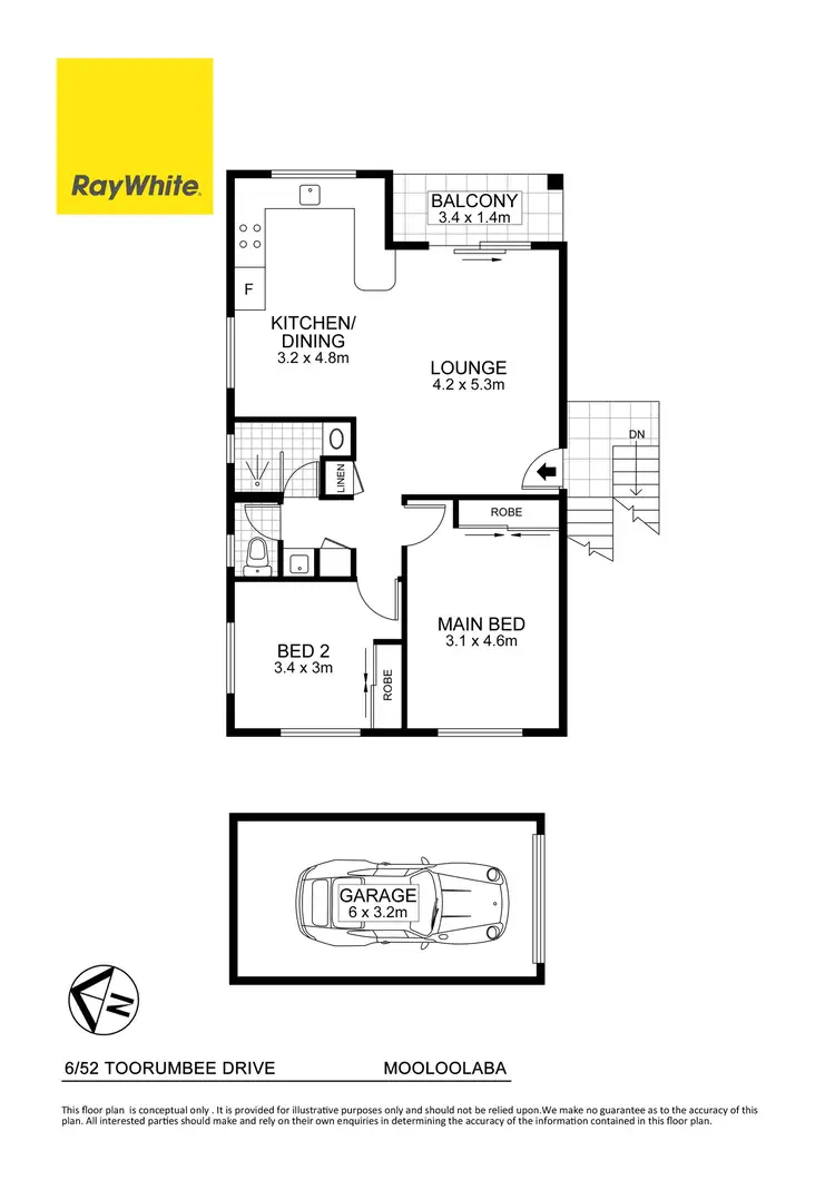 Floorplan of Homely unit listing, 6/52 Toorumbee Drive, Mooloolaba QLD 4557