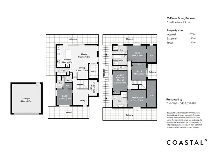 Floorplan of Homely house listing, 20 Evans Drive, Benowa QLD 4217