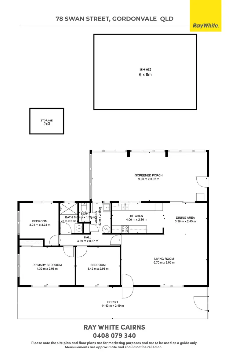 Floorplan of Homely house listing, 78 Swan Street, Gordonvale QLD 4865