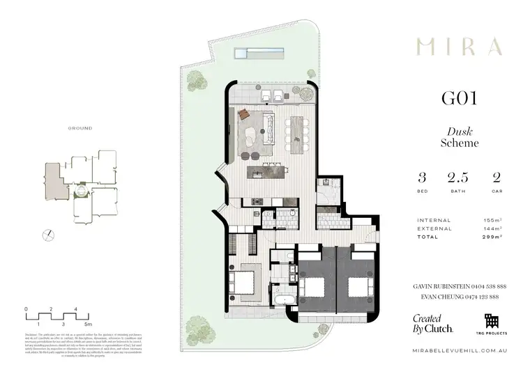 Floorplan of Homely apartment listing, G01/52 Bunyula Road, Bellevue Hill NSW 2023