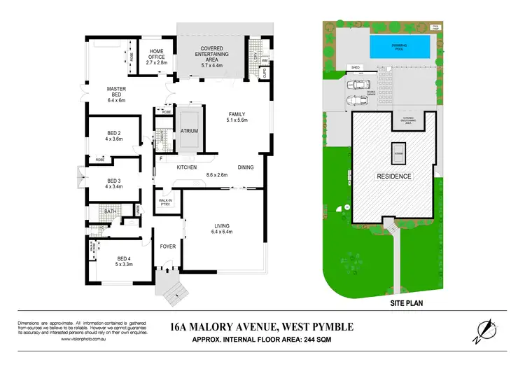 Floorplan of Homely house listing, 16A Malory Avenue, West Pymble NSW 2073