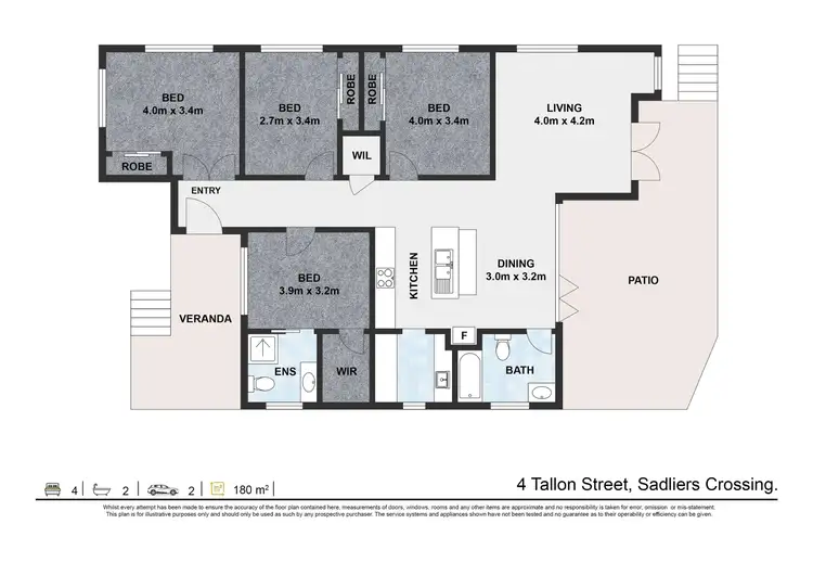Floorplan of Homely house listing, 4 Tallon Street, Sadliers Crossing QLD 4305