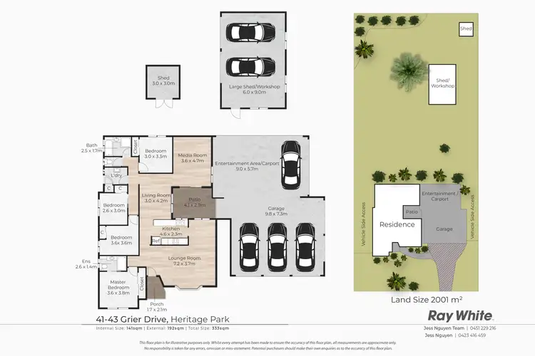Floorplan of Homely house listing, 41-43 Grier Drive, Heritage Park QLD 4118