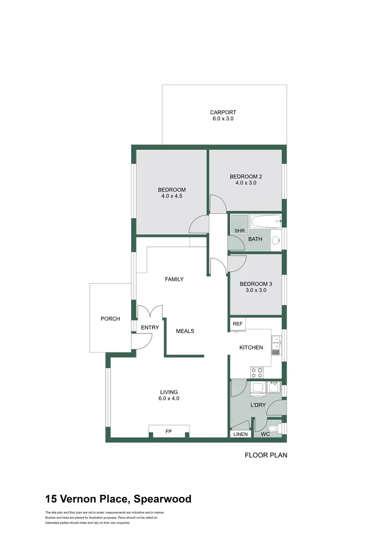 Floorplan of Homely house listing, 15 Vernon Place, Spearwood WA 6163