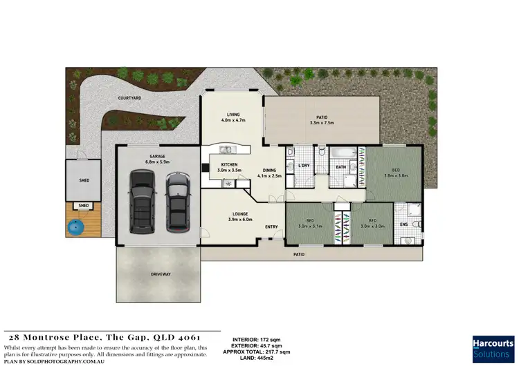 Floorplan of Homely house listing, 28 Montrose Place, The Gap QLD 4061