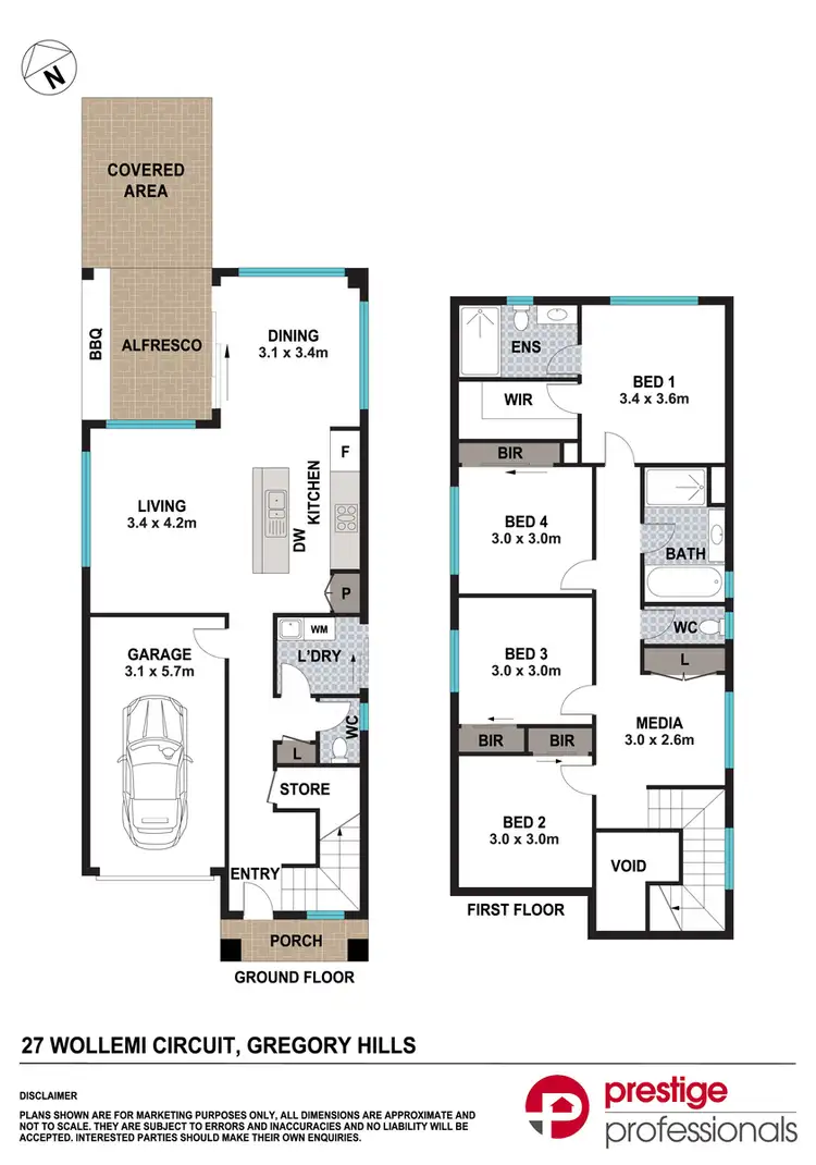Floorplan of Homely house listing, 27 Wollemi Circuit, Gregory Hills NSW 2557