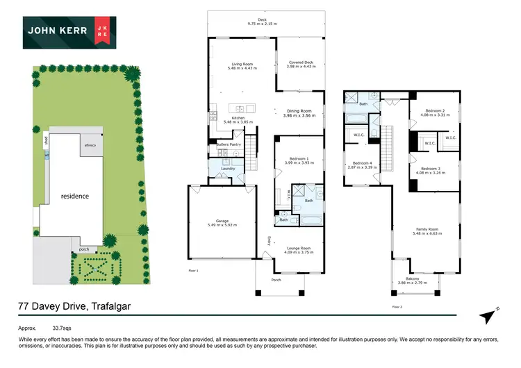 Floorplan of Homely house listing, 77 Davey Drive, Trafalgar VIC 3824