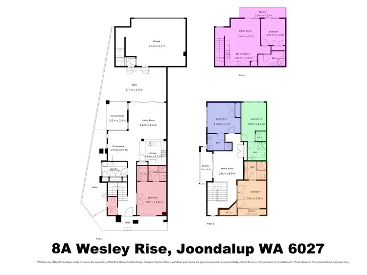 Floorplan of Homely townhouse listing, 8A Wesley Rise, Joondalup WA 6027