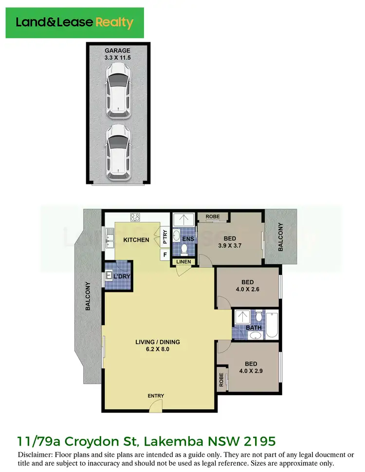 Floorplan of Homely apartment listing, 11/77-79A Croydon Street, Lakemba NSW 2195