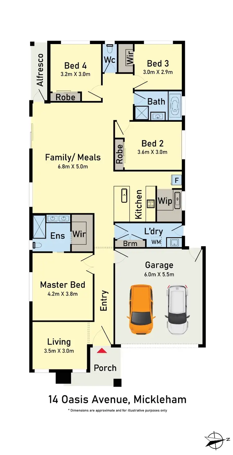 Floorplan of Homely house listing, 14 Oasis Avenue, Mickleham VIC 3064