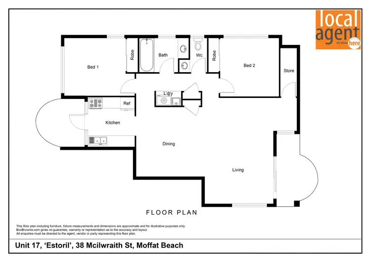Floorplan of Homely unit listing, 17/38 McIlwraith St, Moffat Beach QLD 4551