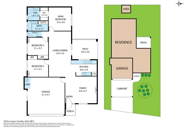 Floorplan of Homely house listing, 18 Tern Court, Condon QLD 4815