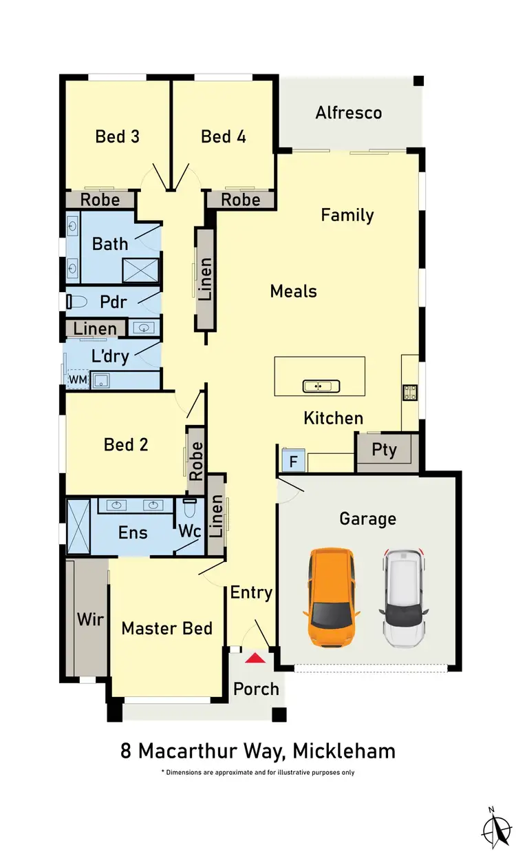 Floorplan of Homely house listing, 8 Macarthur Way, Mickleham VIC 3064