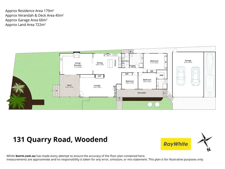 Floorplan of Homely house listing, 131 Quarry Road, Woodend VIC 3442