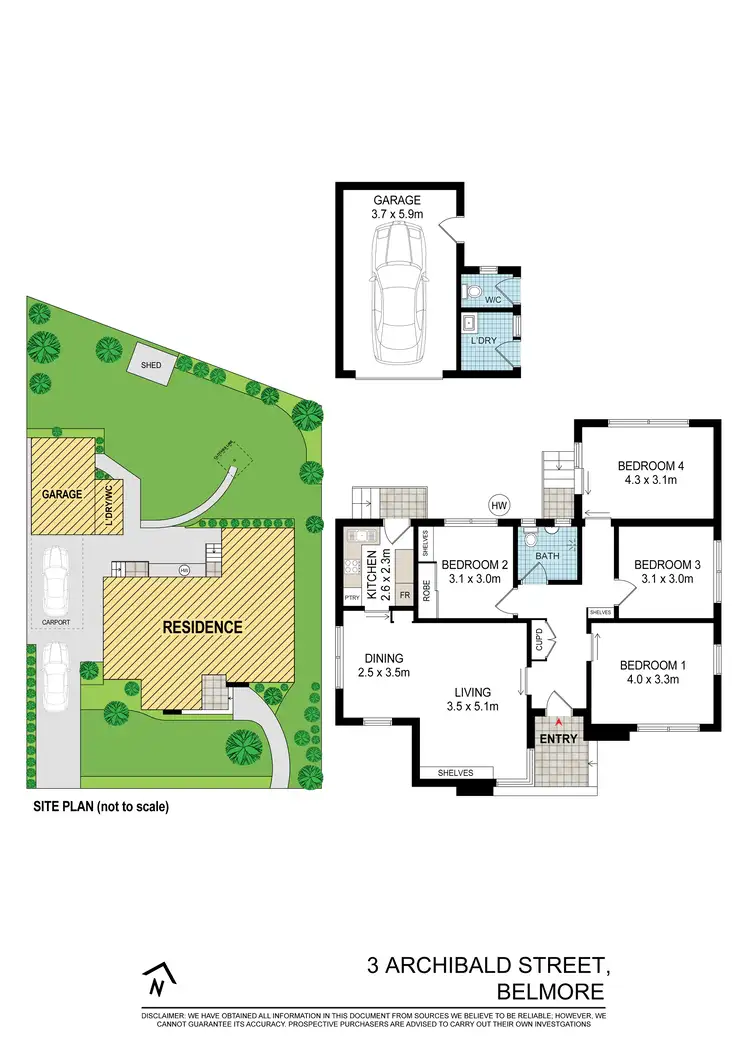 Floorplan of Homely house listing, 3 Archibald Street, Belmore NSW 2192
