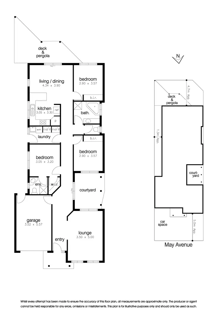 Floorplan of Homely unit listing, 65 May Avenue, Altona Meadows VIC 3028