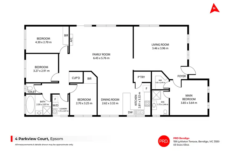Floorplan of Homely house listing, 4 Parkview Court, Epsom VIC 3551