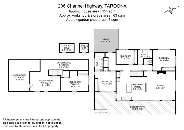 Floorplan of Homely house listing, 206 Channel Highway, Taroona TAS 7053