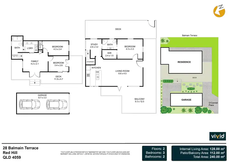 Floorplan of Homely house listing, 28 Balmain Terrace, Red Hill QLD 4059