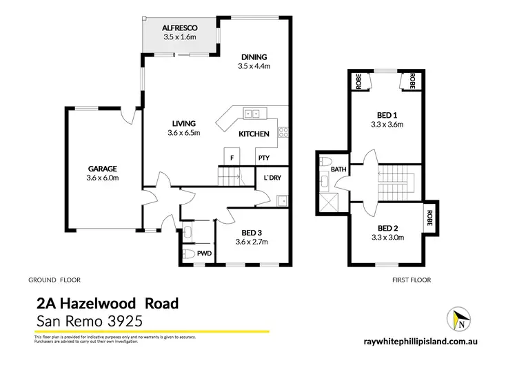Floorplan of Homely apartment listing, 2A Hazelwood Road, San Remo VIC 3925