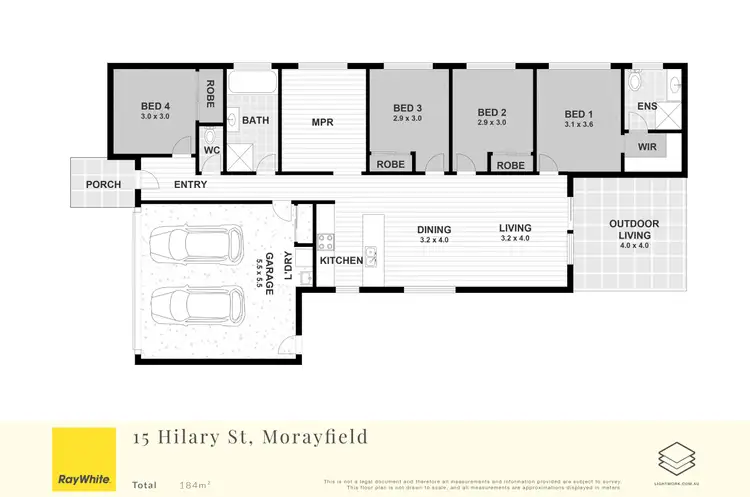 Floorplan of Homely house listing, 15 Hilary Street, Morayfield QLD 4506