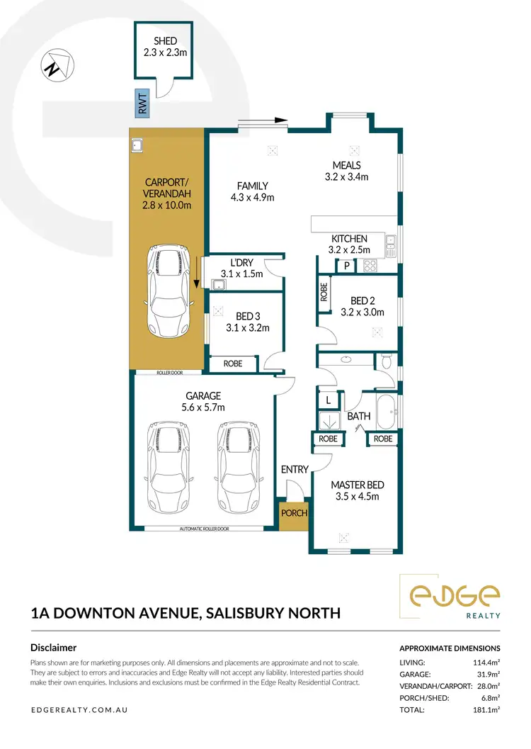 Floorplan of Homely house listing, 1A Downton Avenue, Salisbury North SA 5108