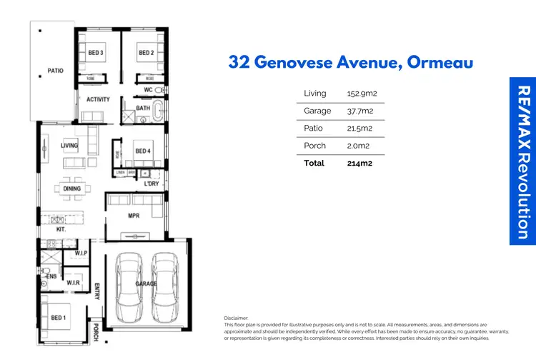 Floorplan of Homely house listing, 32 Genovese Avenue, Ormeau QLD 4208