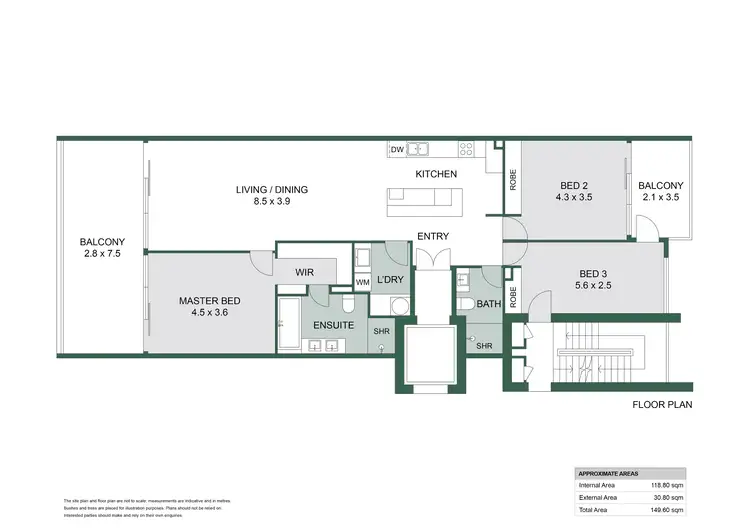 Floorplan of Homely apartment listing, 16/100 Country Club Drive, Dawesville WA 6211