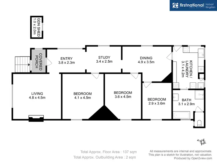 Floorplan of Homely house listing, 14 Salvator Road, West Hobart TAS 7000