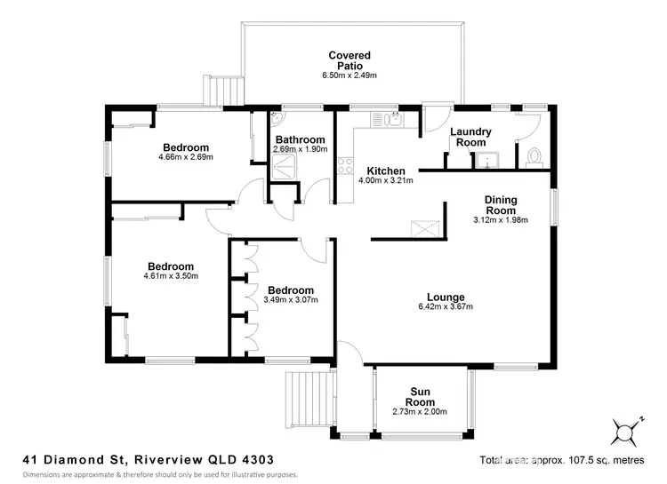 Floorplan of Homely house listing, 41 Diamond Street, Riverview QLD 4303