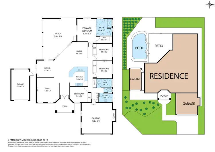 Floorplan of Homely house listing, 5 Afton Way, Mount Louisa QLD 4814