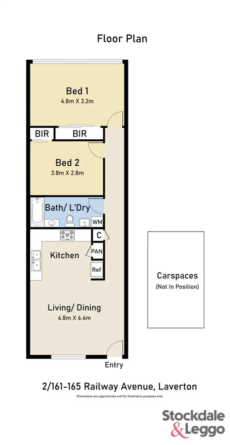 Floorplan of Homely unit listing, 2/161-165 Railway Avenue, Laverton VIC 3028